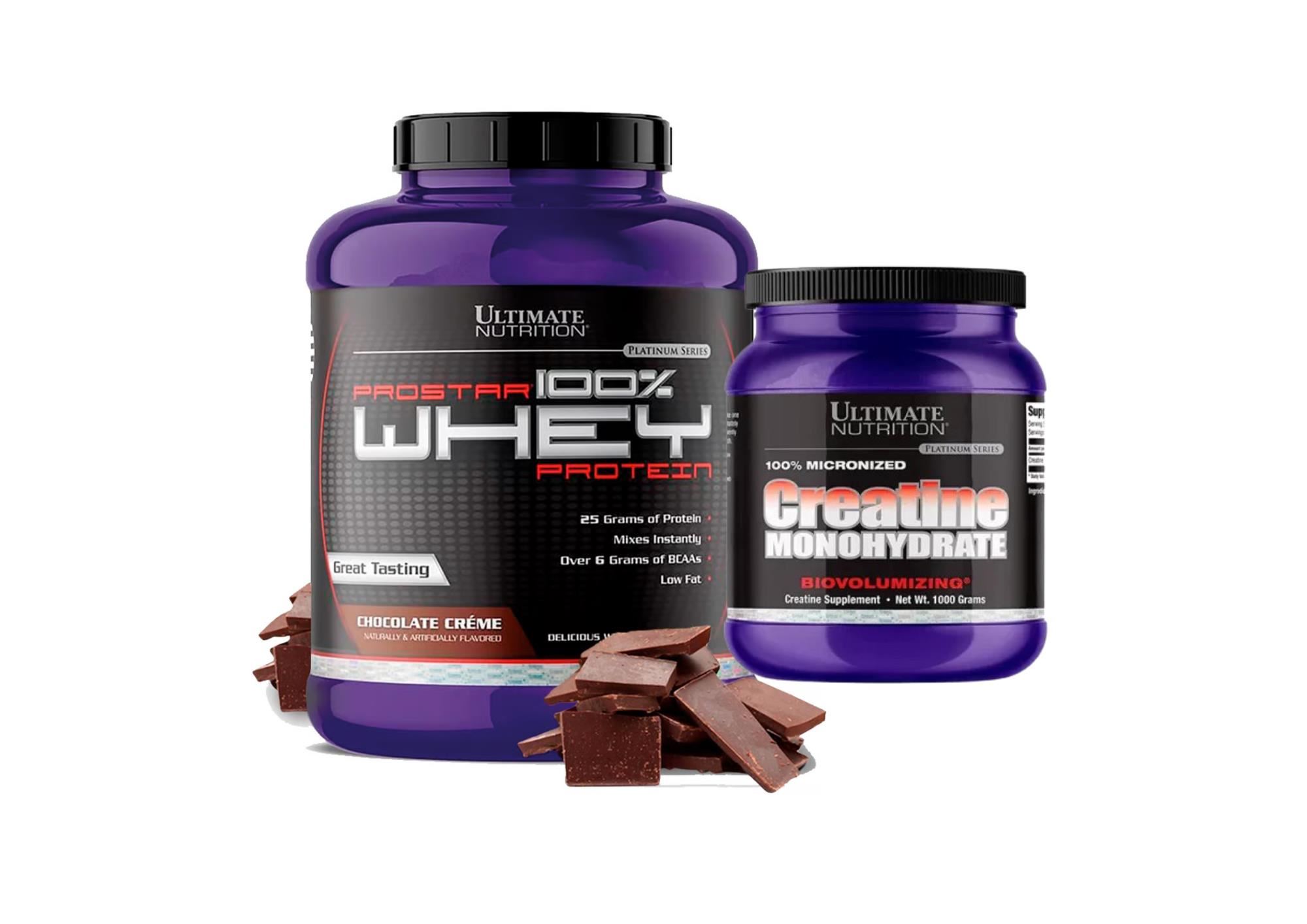 Prostar 5Libras Chocolate + Creatina Ultimate nutrition 1Kilo